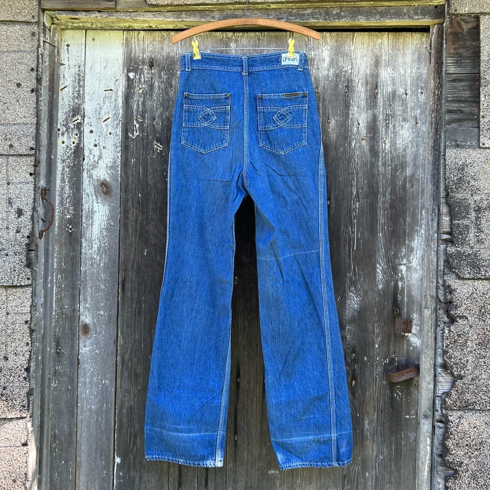 Vintage 70s Stovepipe Straight Leg High Waist Jeans